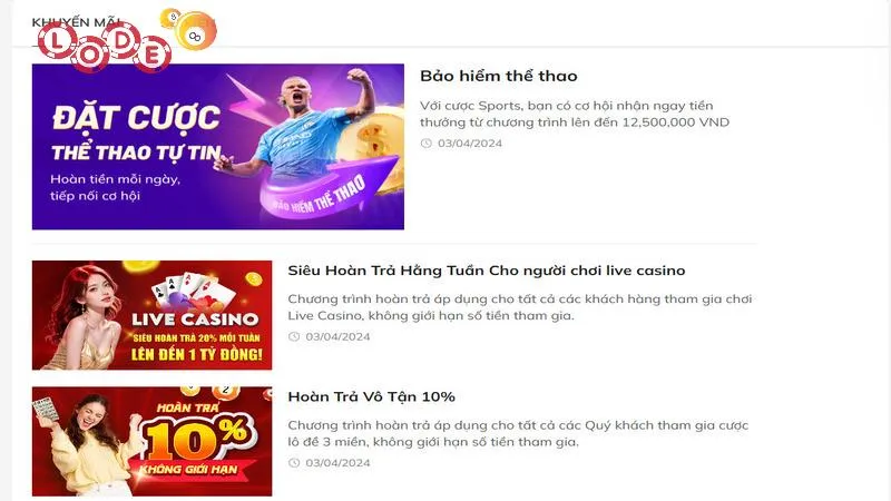Trải nghiệm các chương trình ưu đãi không giới hạn