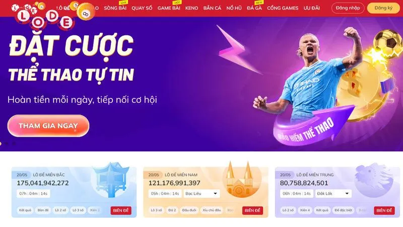 Truy cập vào đúng trang chủ hệ thống Lode88